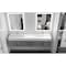 Castello Usa Amazon 84-inch Gray Vanity Set with White Top and Gold Handles CB-MC-84G-GLD-2056-WH - alternate 5